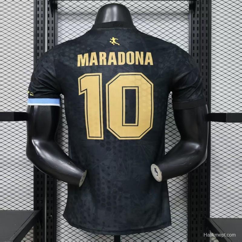 Player Version 2026 Argentina Black with Gold Sun Special Edition Jersey