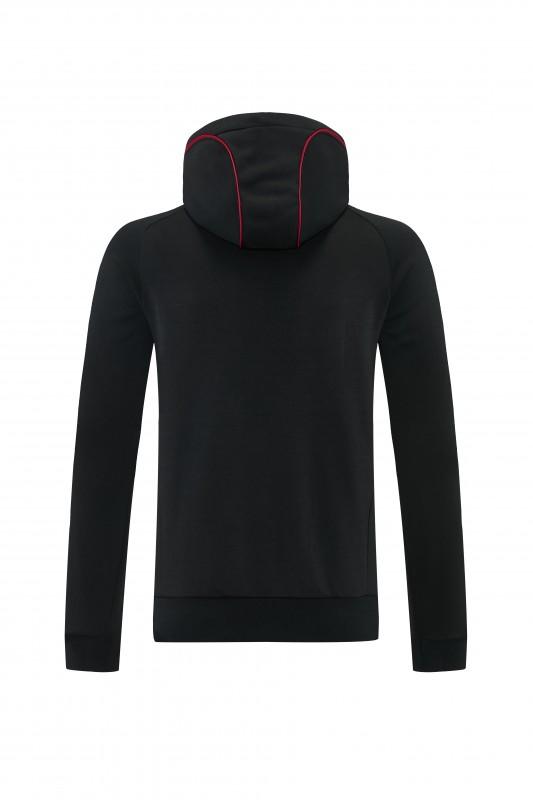 26/27 Liverpool  Black Full Zipper Hooded Jacket Tracksuit + Long Pants