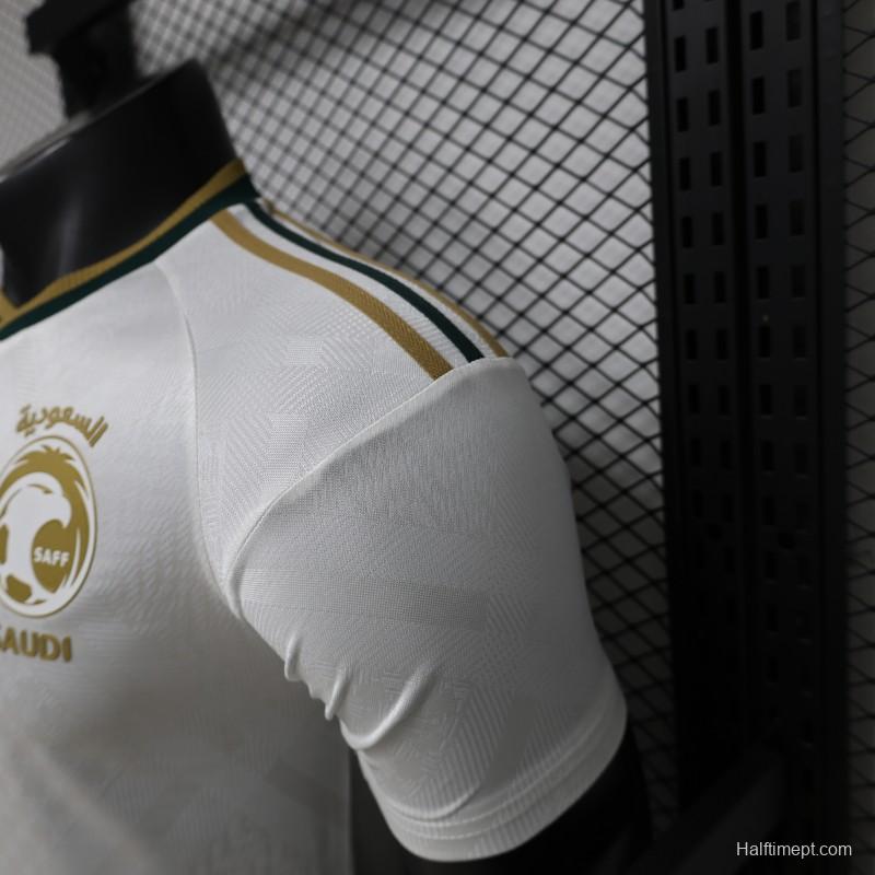 Player Version 26/27 Saudi Arabia  White & Gold Home Jersey