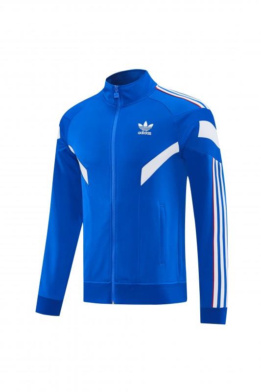 2026/27 Adidas Originals Blue Full Zipper Jacket Tracksuit + Long Pants