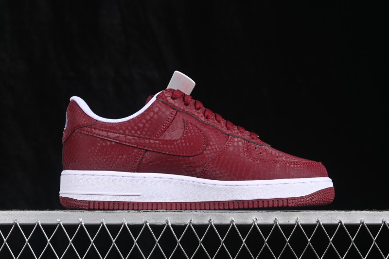 Nike Air Force 1 '07 Low Kobe Casual Sneakers with Full-Length Air Cushion - IB0018-600
