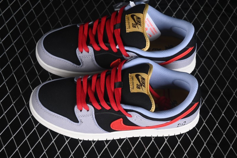 Nike SB Dunk Low Skateboarding Shoes with Premium Leather Upper - FN5880-001