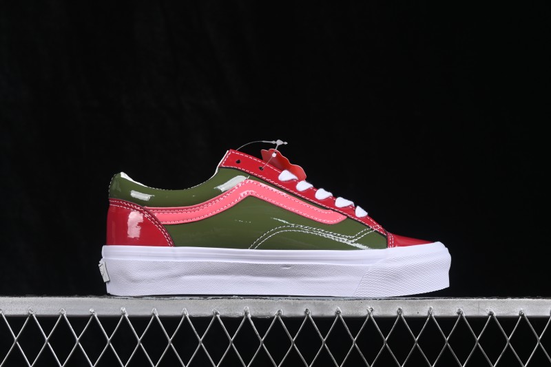 Vans Old Skool Patent Leather Low-Top Casual Skateboarding Shoes - VN000E8VCCZ