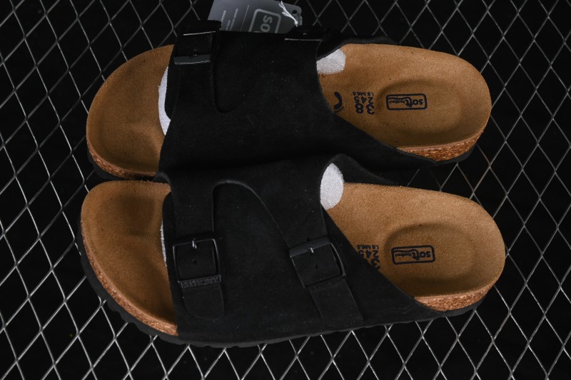 Birkenstock Suede Shearling-Lined Sandals - 1009532