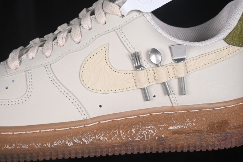 Nike Air Force 1 '07 Low Basketball Lifestyle Shoes with Full-Length Air Cushion - IO7688-921