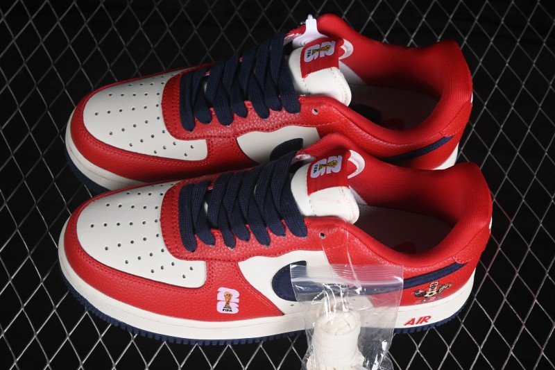 Nike Air Force 1 '07 Low World Cup Theme Casual Basketball Shoes with Full-Length Air Cushion - DW8806-016