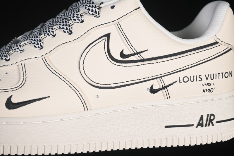 Nike Air Force 1 '07 Low Casual Sneakers in Cream White - LD1999-021
