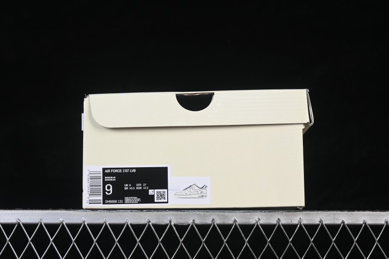 Nike Air Force 1 '07 Low Basketball Shoes with Classic Air-Sole Cushioning and Durable Leather Upper - SM6668-131