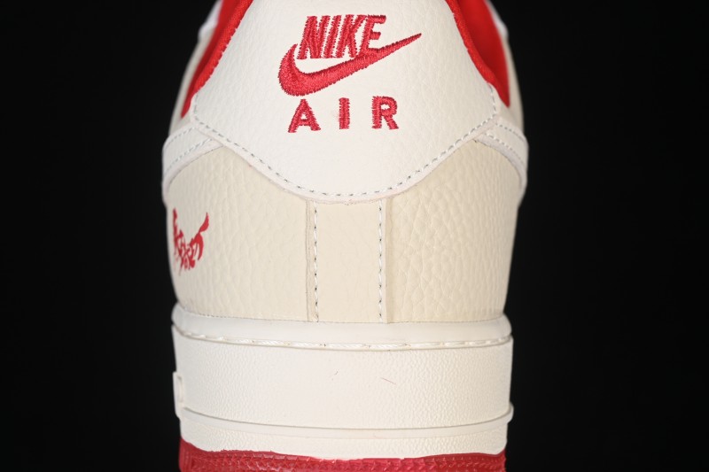 Nike Air Force 1 '07 Low Year of the Horse Limited Edition White Red Horsehair Chinese Style Casual Sneakers - XL1979-145