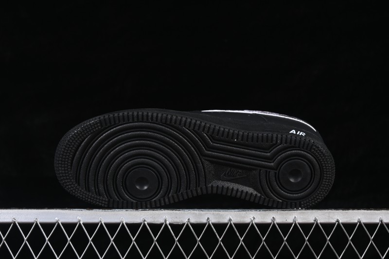 Nike Air Force 1 '07 Low Anime Theme Black Swoosh Skateboarding Shoes - ZH0316-123