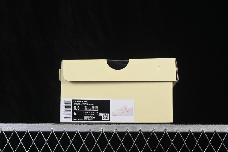 Nike Air Force 1 '07 Low Hand-Painted Graffiti Pearl Cream Linen Casual Sneakers - FV8110-183