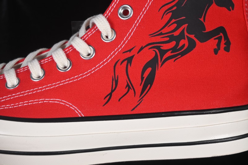 Converse Chuck 1970s Year of the Horse Limited Edition Classic Graffiti Vulcanized Canvas Sneakers - 164944C