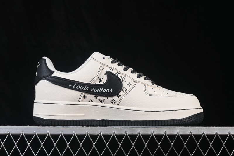 Nike Air Force 1 '07 Low Collaboration Basketball Sneakers with Full-Length Air Cushion - DD1982-345