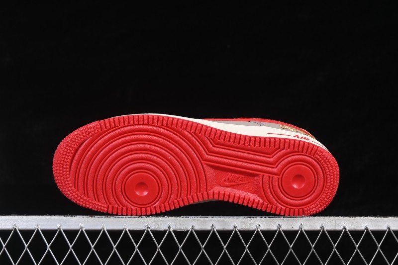 Nike Air Force 1 '07 Low Casual Sneakers with Tumbled Leather Upper and Cushioned Sole - NH0601-527
