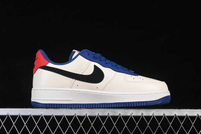 Nike Air Force 1 '07 Low Collaboration White Blue Red Black Low-Top Casual Skateboarding Shoes - CZ2959-100