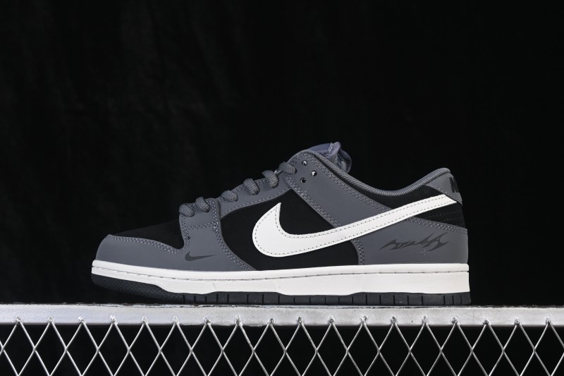 Nike SB Dunk Low Gray White Premium Custom Low-Top Skateboarding Shoes - BW0620-136