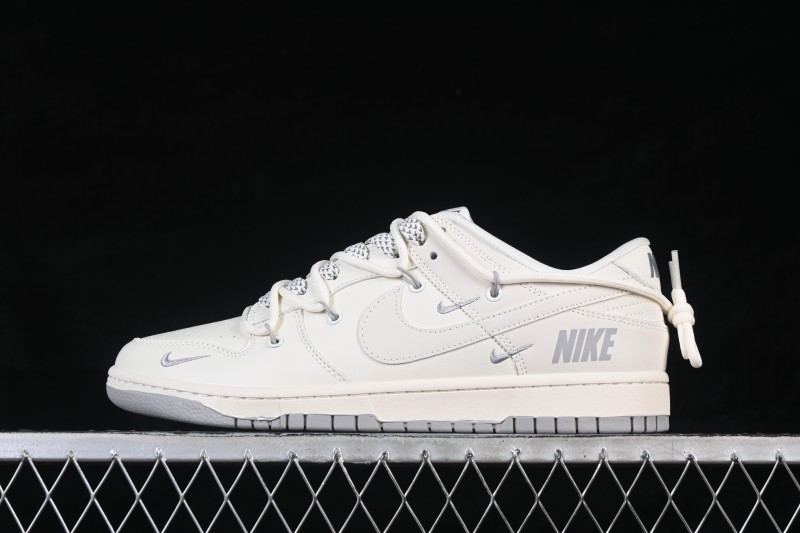 Nike SB Dunk Low Retro Skateboarding Shoes with Custom Three-Stripe Lacing - JP2026-103