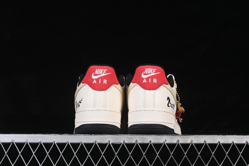 Nike Air Force 1 '07 Low Red and White Contrast Color Casual Skateboarding Shoes - JP2026-156