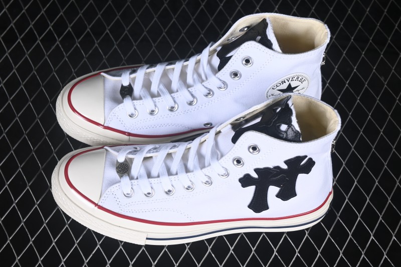 Converse Chuck 1970s Chrome Hearts Collaboration High-Top Casual Skate Shoes - 162056C
