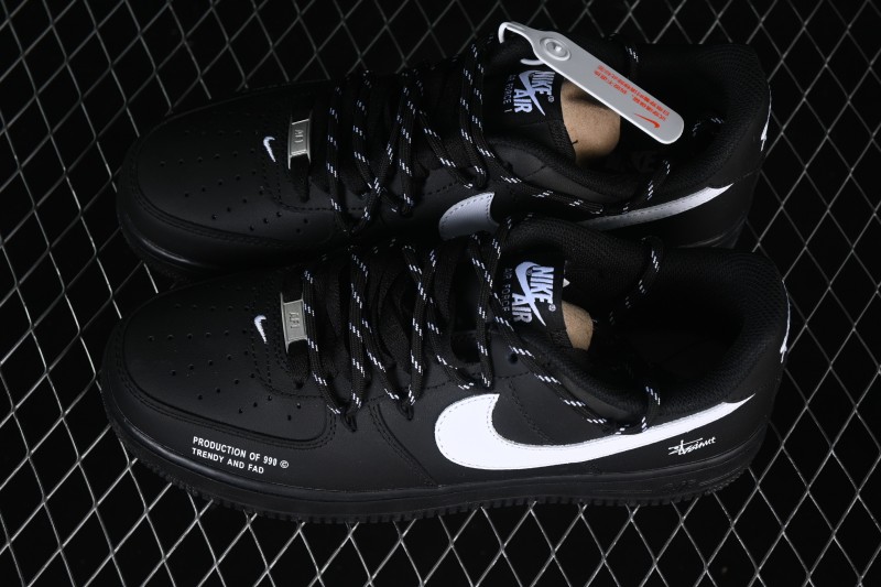 Nike Air Force 1 '07 Low Casual Skateboarding Shoes with Premium Leather Upper - FZ0627-010