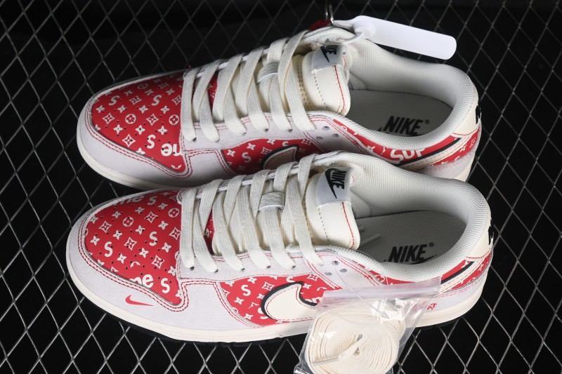 Nike SB Dunk Low Year of the Horse Limited Edition Red Pattern Retro Low-Top Casual Skateboarding Shoes - JP2026-107
