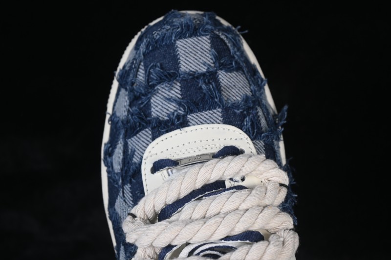 Nike Air Force 1 '07 Low Hand-Painted Ace Denim Skateboarding Shoes - FB0607-909