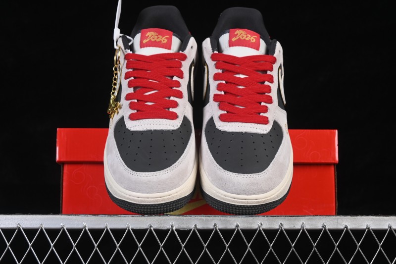Nike Air Force 1 '07 Low Chinese New Year Limited Edition White Grey Running Shoes - KD1688-006