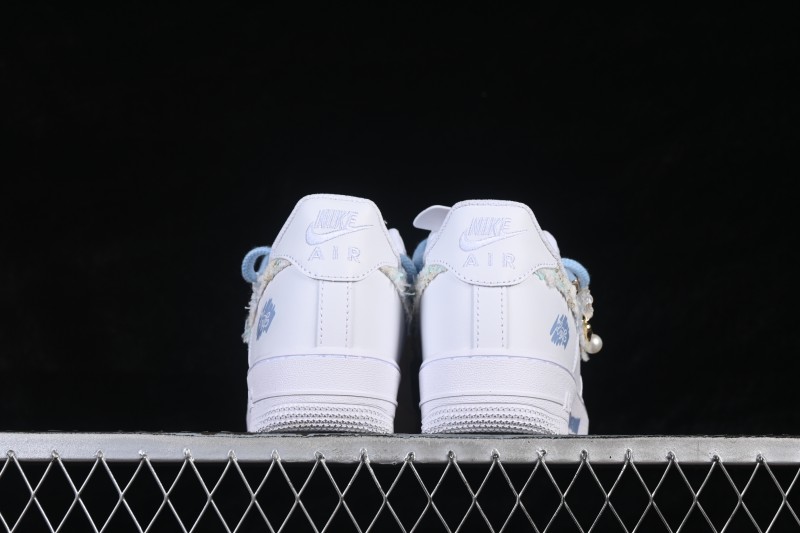 Nike Air Force 1 '07 Low Woven Blue Pastel Casual Skateboarding Shoes - DC9999-223