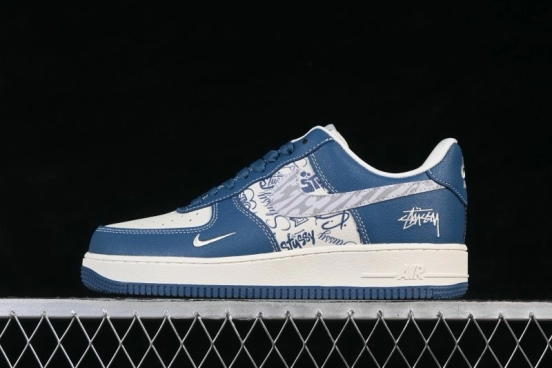 Nike Air Force 1 '07 Low Collaboration Skateboarding Shoes with Full-Length Air Cushion - XL1979-132
