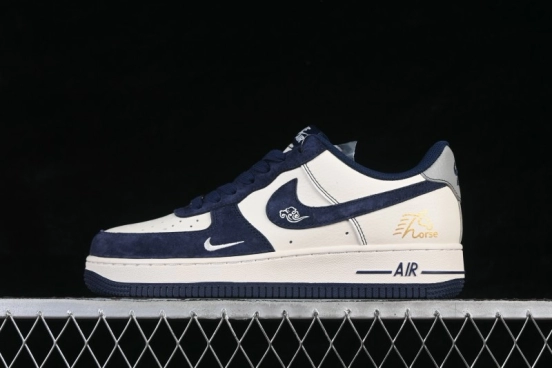 Nike Air Force 1 '07 Low Year of the Horse Limited Edition Navy Blue Basketball Shoes - XD0028-013