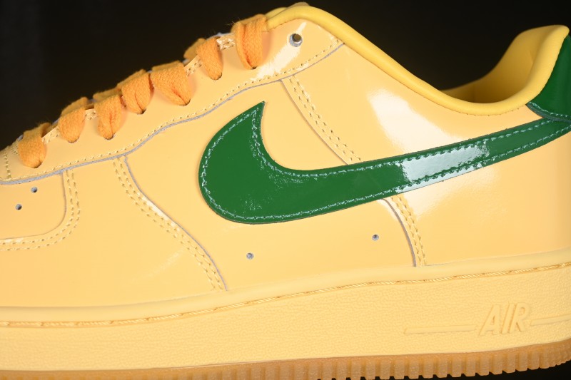 Nike Air Force 1 '07 Low Retro Running Shoes with Shiny Leather Upper and Vintage Accents - IO4489-700