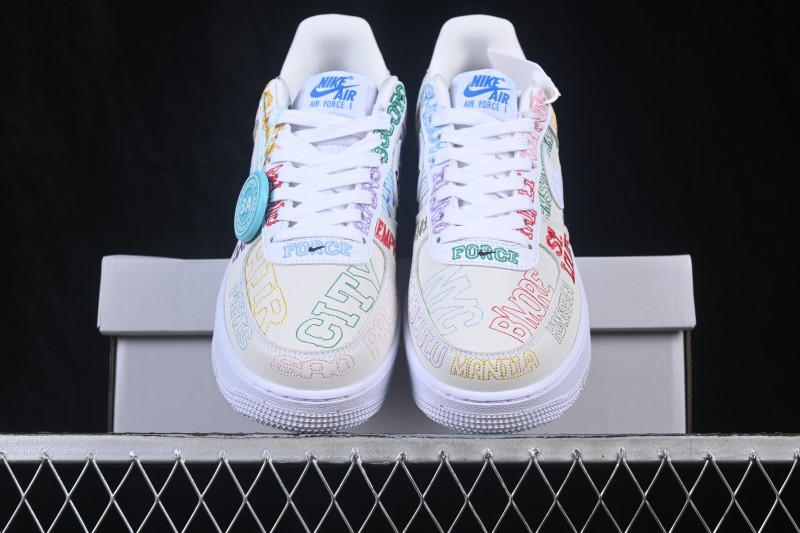 Nike Air Force 1 '07 Low Basketball Shoes with Full-Length Air Cushion - II1549-100