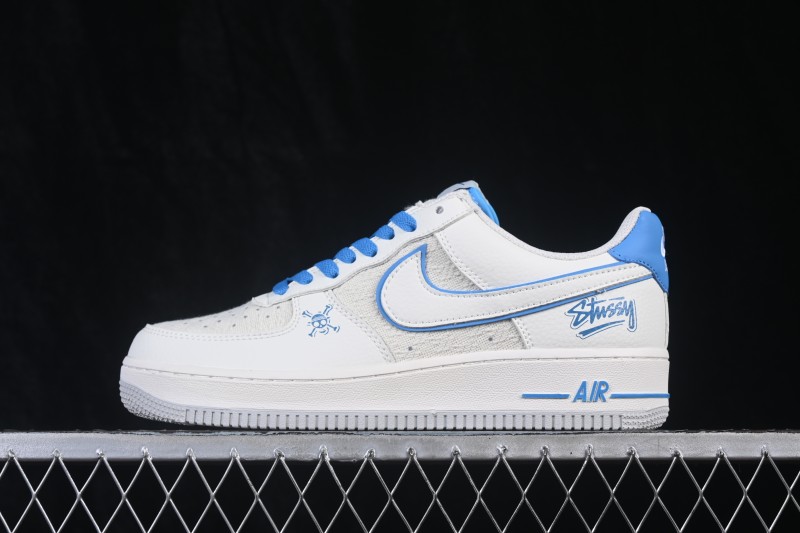 Nike Air Force 1 '07 Low Collaborative Casual Skateboarding Shoes with Full-Length Air Cushion - FJ4146-103