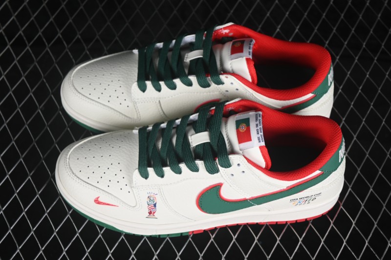 Nike SB Dunk Low World Cup Theme Premium Custom Low-Top Skateboarding Shoes - NH0601-494
