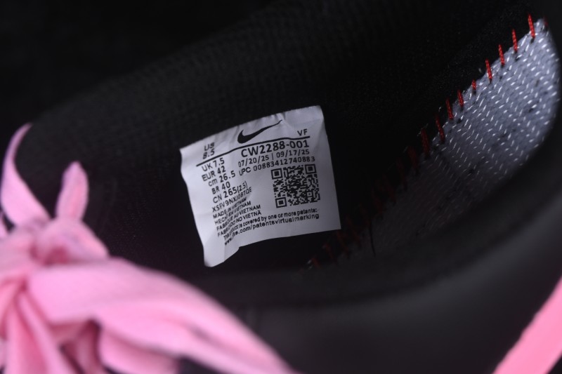 Nike Air Force 1 '07 Low Black Peach Berry Hand-Painted Graffiti Low-Top Casual Skateboard Shoes - CW2288-512