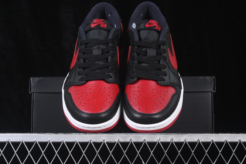 Nike Air Jordan 1 Low Banned Black Red Low Top Cultural Casual Skateboard Shoes - IW6276-001