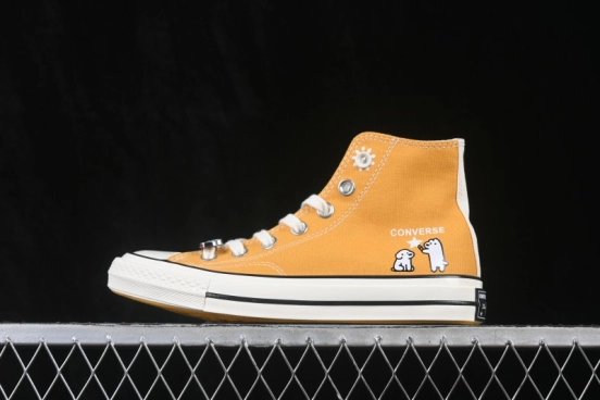 Converse Matsui x Chuck 70 Simple Fresh Lace-Up Round Toe High-Top Canvas Shoes - A21361C