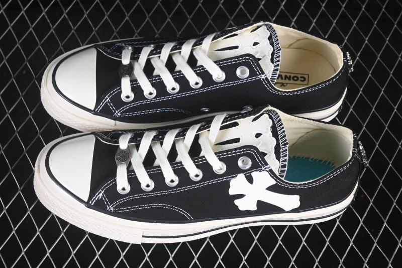 Converse Chuck 70s Chrome Hearts Collaboration Low Top Canvas Shoes - 162058C