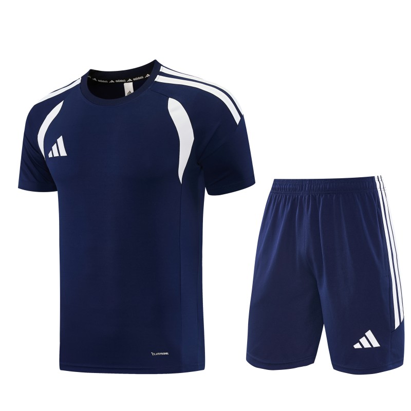 26/27 Adidas 14 Navy Short Sleeve+Soccer Shorts