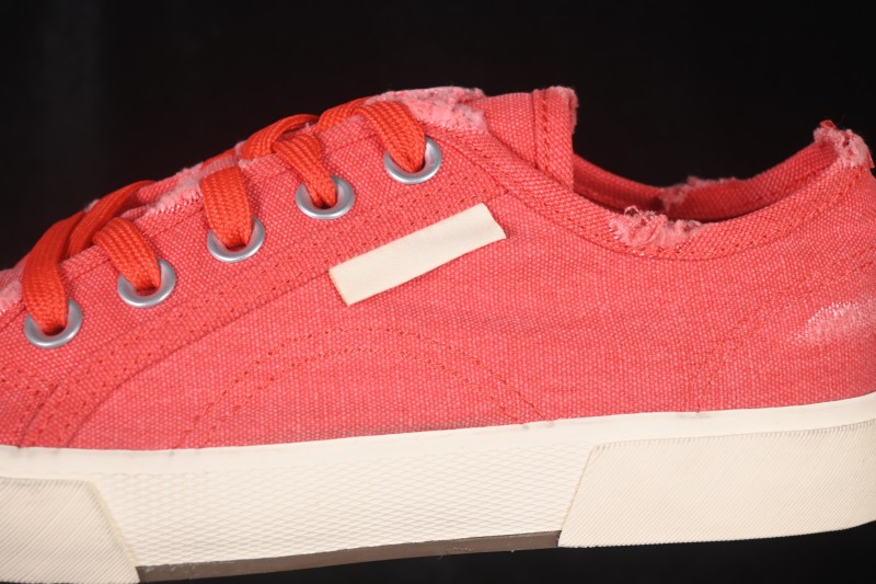 Balenciaga Paris Low Top Lace-Up Distressed Casual Sneakers - W3RC16091