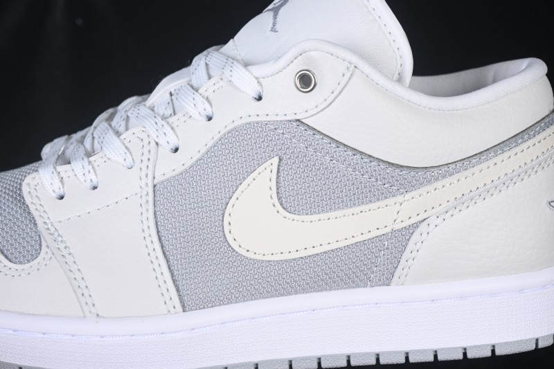 Nike Air Jordan 1 Low AJ1 Light Grey Colorblock Low-Top Retro Culture Basketball Shoes - IO2049-100