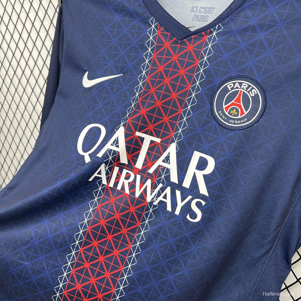 2025/26 Mens Paris Saint-Germain Home Long Sleeve Jersey