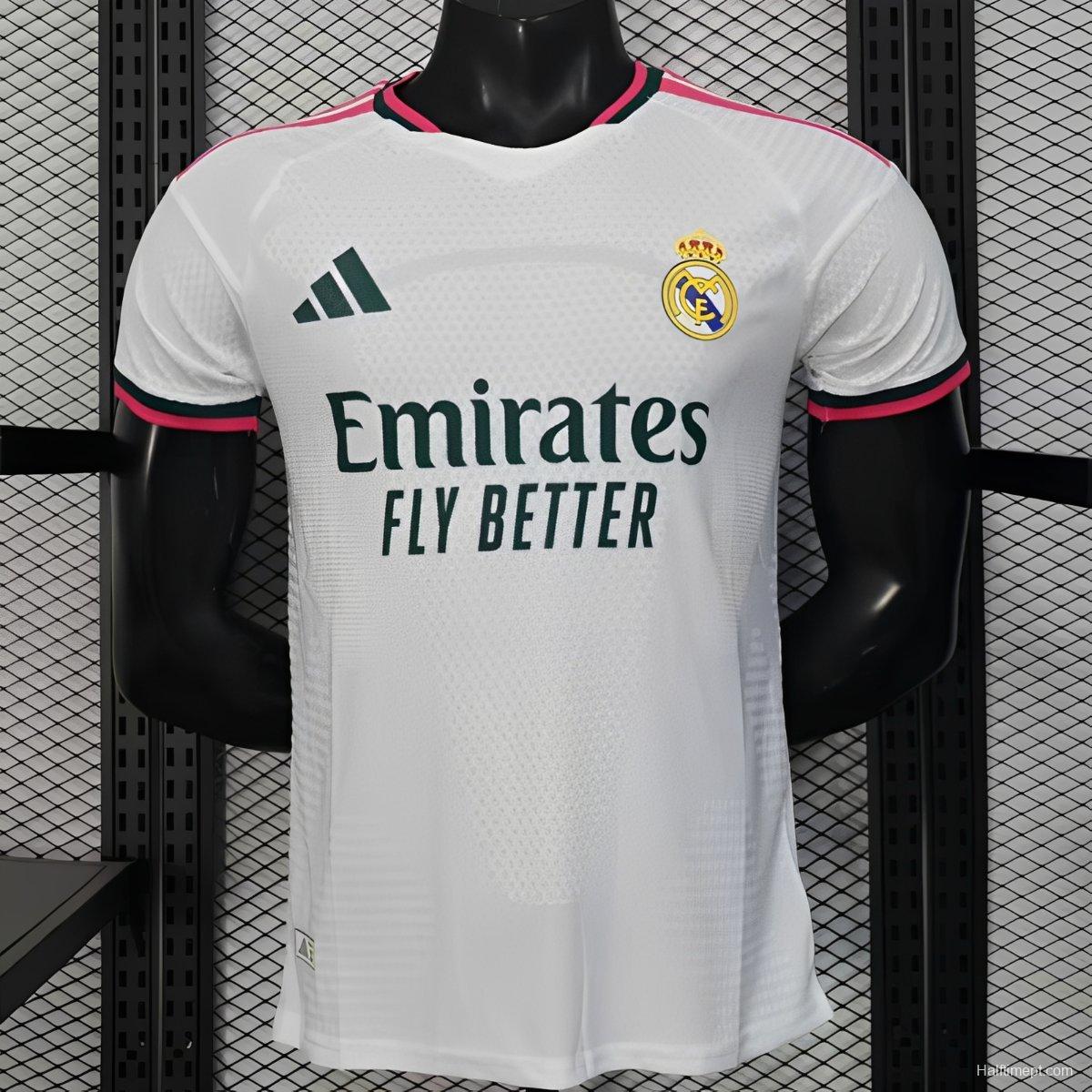 26/27 Player Version Real Madrid Home White Pink Black Jersey