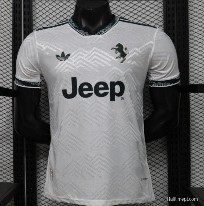Player Version 26/27 Juventus White with Dark Green Special Edition Jersey