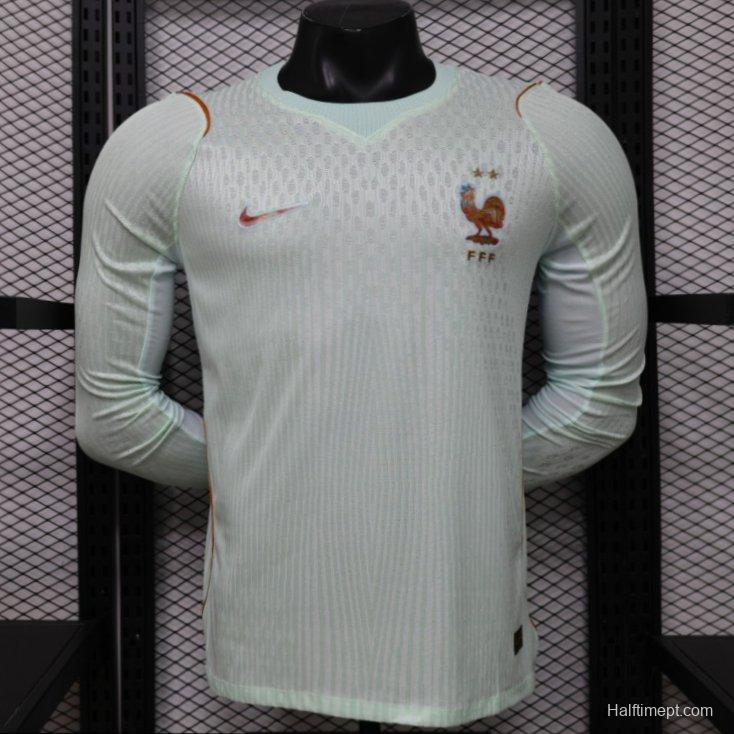 Player Version 26/27 France Mint Green Away Long Sleeve Jersey