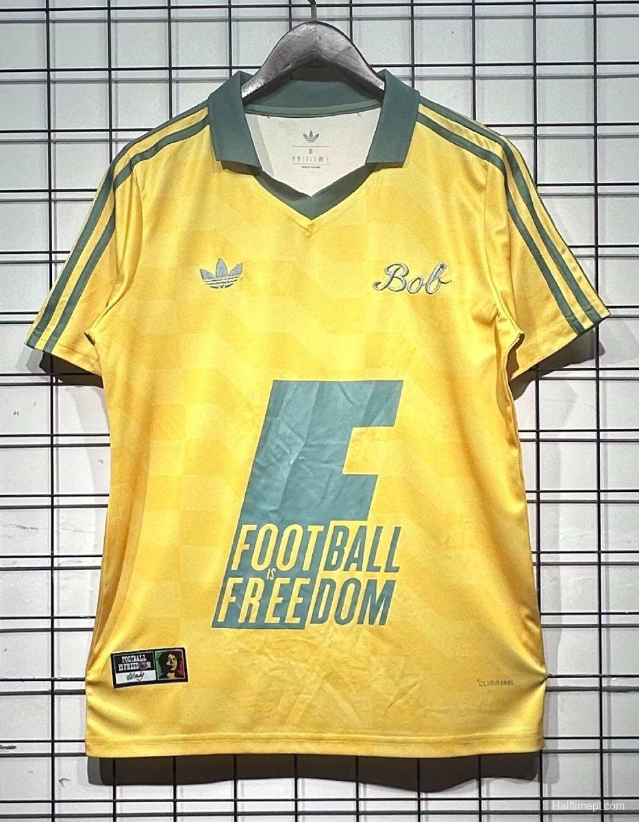 2026 Adidas Bob Marley Originals Yellow Jersey