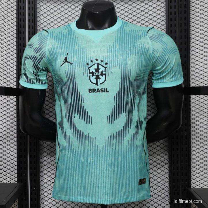 Player Version 26/27 Brazil Mint Green & Black Pattern Special Edition Jersey