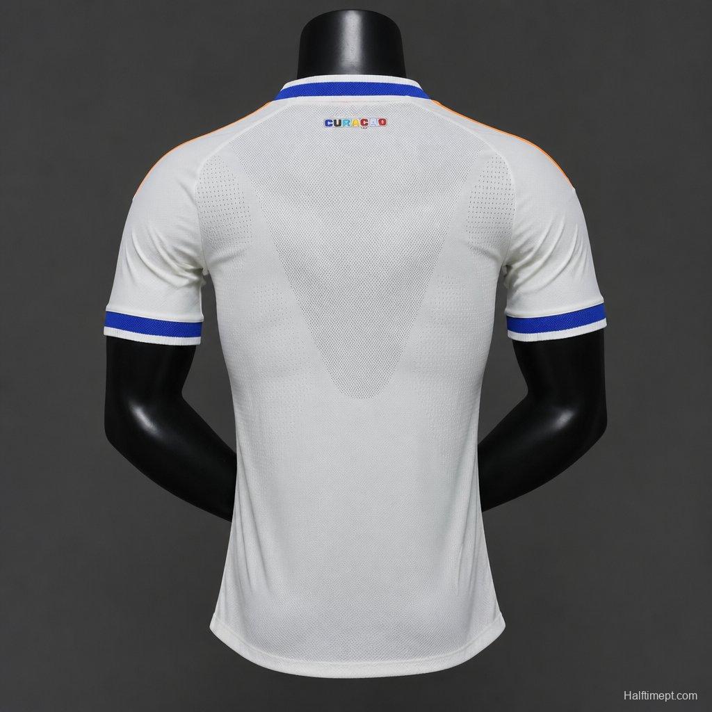 Player Version 2026  Curaçao World Cup Away White Jersey