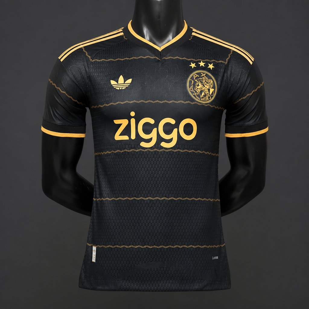 Player Version 26/27 Ajax Black Gold Away Jersey