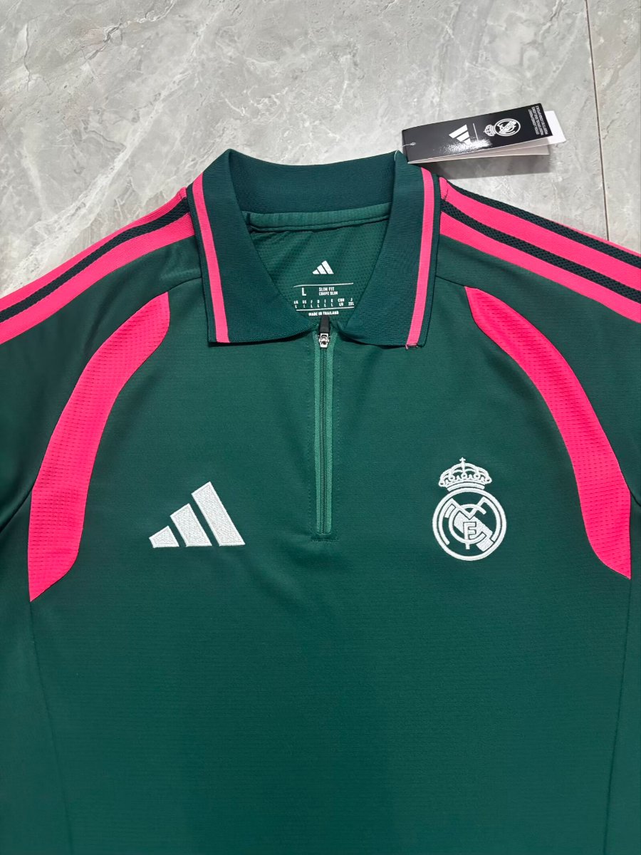 26/27 Real Madrid Training Dark Green Polo Jersey